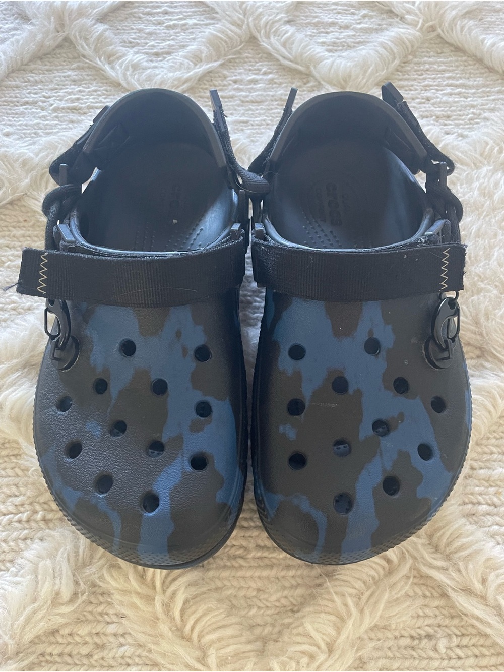 Crocs X Post Malone edition size 7 M 9 W blue camo